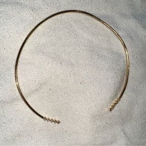 Adjustable Choker Necklace with Crystals